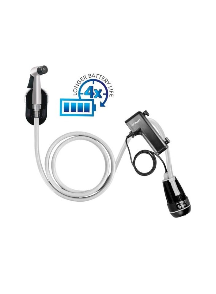 Crownline Portable & Rechargeable Bidet, 8L Foldable Bucket, Rechargeable High-Pressure Water Flow, Compact & Lightweight Ideal For Travel, Camping, Outdoor & Personal Hygiene | RPB-350 - Image 2